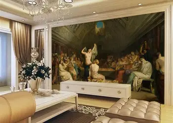 

3d wallpaper high-end custom mural non-woven wall sticker 3d warm bath oil painting 3d wall room murals wallpaper