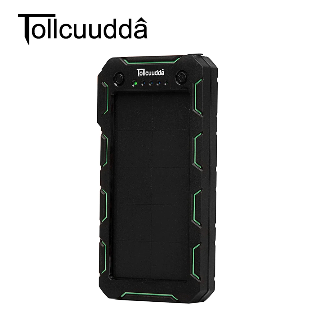 imágenes para Tollcuudda Batería Externa 15000 mAH Banco de la Energía Solar Portátil Cargador Dual USB Powerbank Cargador Para todos los teléfonos Móviles imágenes para Tollcuudda Batería Externa 15000 mAH Banco de la Energía Solar Portátil Cargador Dual USB Powerbank Cargador Para todos los teléfonos Móviles