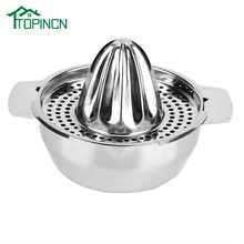 TOPINCN рукоять оранжевый производитель лимонного сока Нержавеющая сталь ручная соковыжималка Пресс соковыжималка для цитрусовых соковыжималка