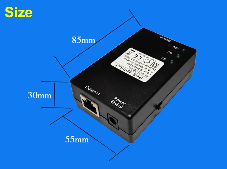 Lihmsek разделитель POE 1000 м регулируемый Напряжение 3A 5 V/1.5A 9В/1.3A 12V 15W Мощность Over Ethernet сплиттер 802.3af Мощность для IP Cam