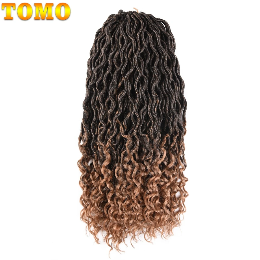 

TOMO Crochet Goddess Locs For Women 20inch 24strands/pack Crochet Hair Synthetic Crotchet Hair Extensions 1-10packs