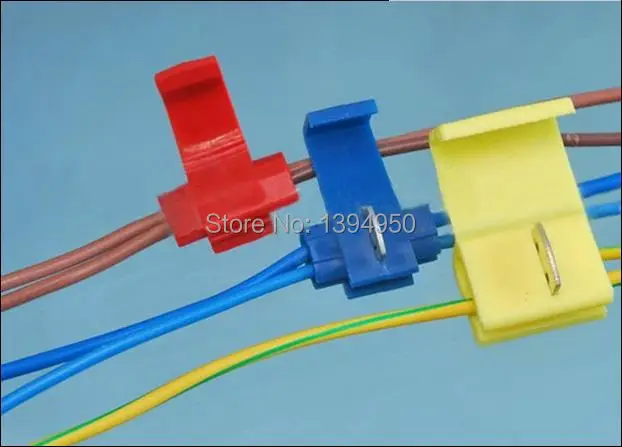 

Free shipping 100PCS Scotch Lock Quick Splice Wire Connector Fast Connect Joint 22-10 AWG(all sizes)