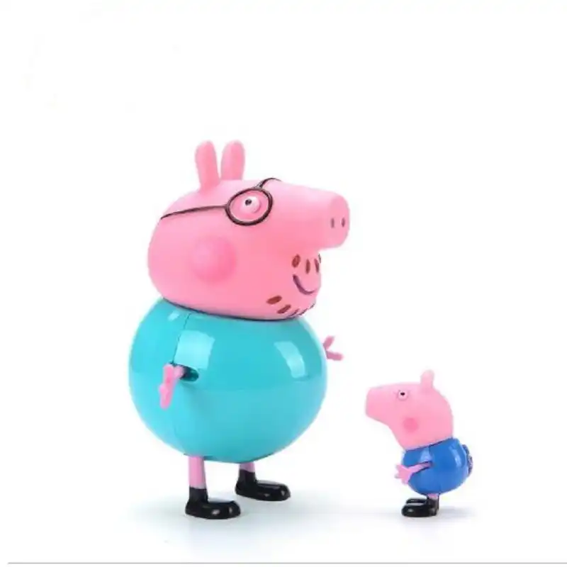 Peppa Pig Little Girl George Family 4 Piece Mom and Dad Figures