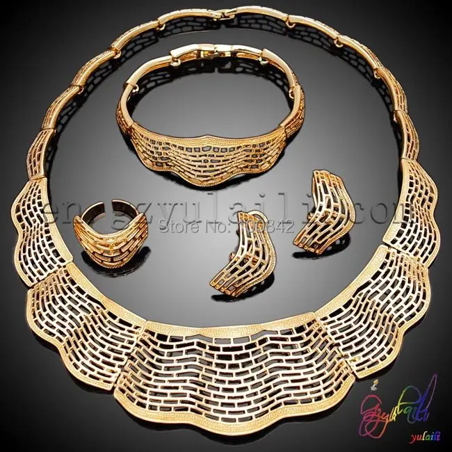 free shipping! costume fake gold jewelry/ african jewelry set/ fake