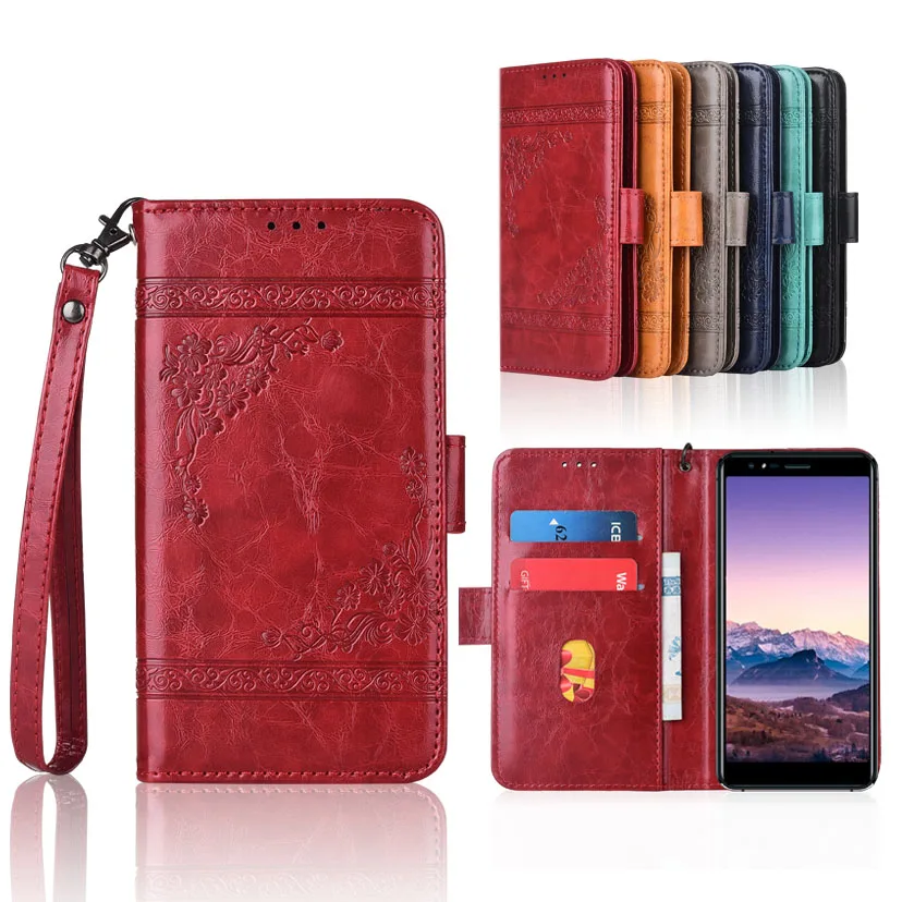 

Wallet case for Haier Power P10 case with Strap,100% special PU leather Patterned Floral Flip Case