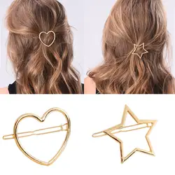 Новые модные женские шпильки для волос звезда зажим для волос сердце нежные шпильки для волос бижутерия для декорирования аксессуары