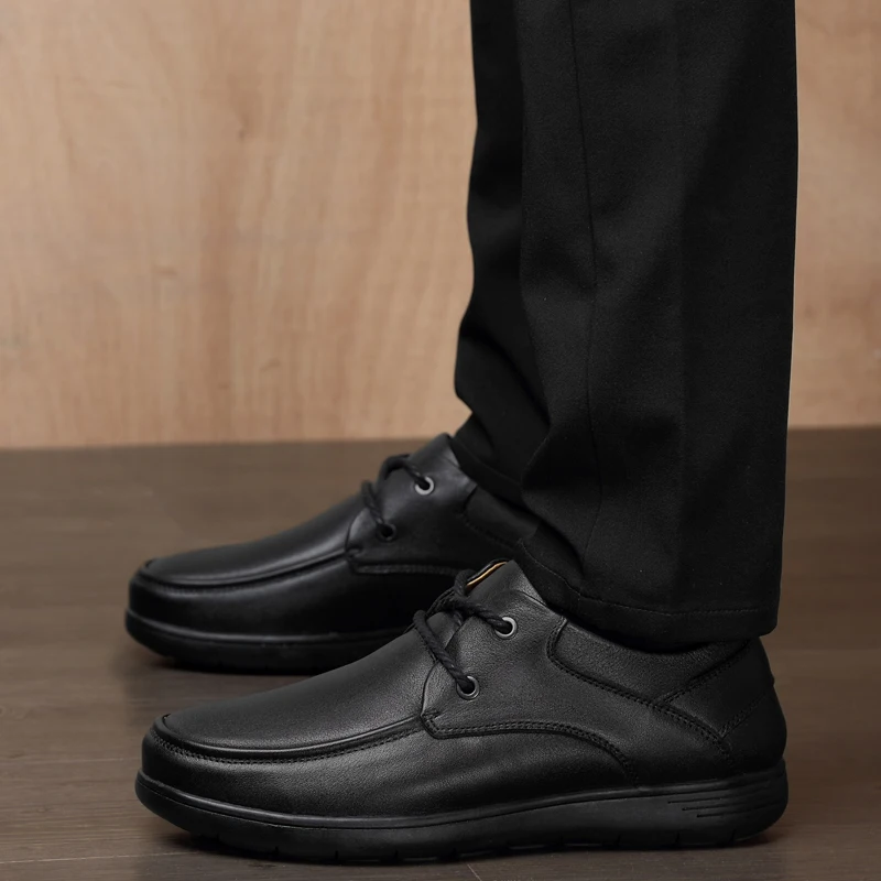 

2018 New Comfortable Casual Shoes Loafers Men Shoes Quality Leather Shoes Men Flats Shoes 5