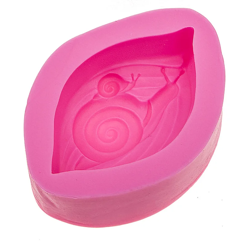 Cake Decorating Tools Snail Sugar Cake Mold Handmade Soap Chocolate Dessert Decoration Diy Kitchen Bakery Pastry Tools Jelly P