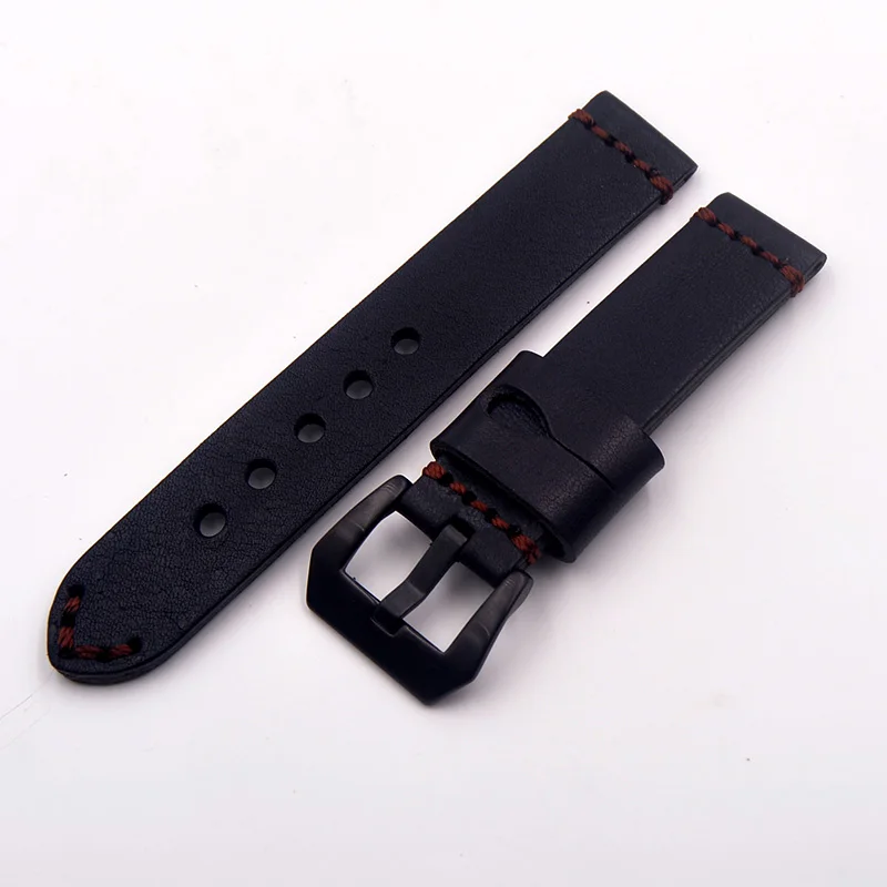 

New design 20 22 24 26 mm Handmade Watch Straps Vintage Genuine Leather Watchband Calfskin high quality Watch Straps Wristband
