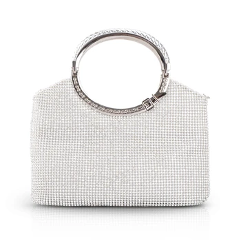 

European and American fashion rhinestone banquet evening bag ladies tote bag handbag shoulder bag mobile phone bag make up purse