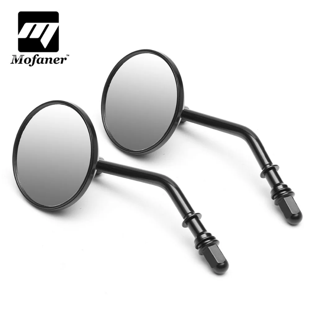 

1 Pair Round 3 inch Retro Motorcycle Rearview Mirror For Harley Sportster Ryca Motors