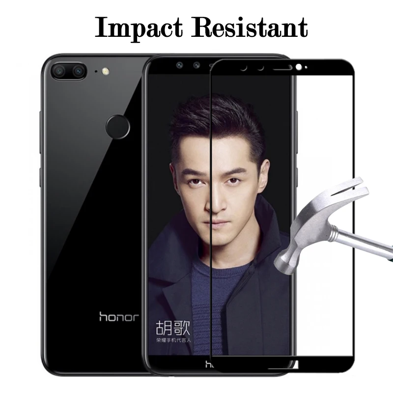 Полное защитное закаленное стекло для Huawei Honor 9 9i V9 P9 Lite mini 2019 Plus Y9 2018 glas 9H Защитная