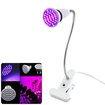 

for Aquarium plants flower growth light led grow Bulbs Growing lamp greenhouse lighting with 360 Flexible Clip Holder