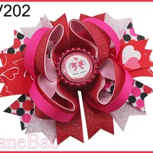 50 шт День святого Валентина посыпает бант волосы популярный веселый бантик праздничные заколки для волос подарок на день Святого Валентина- B