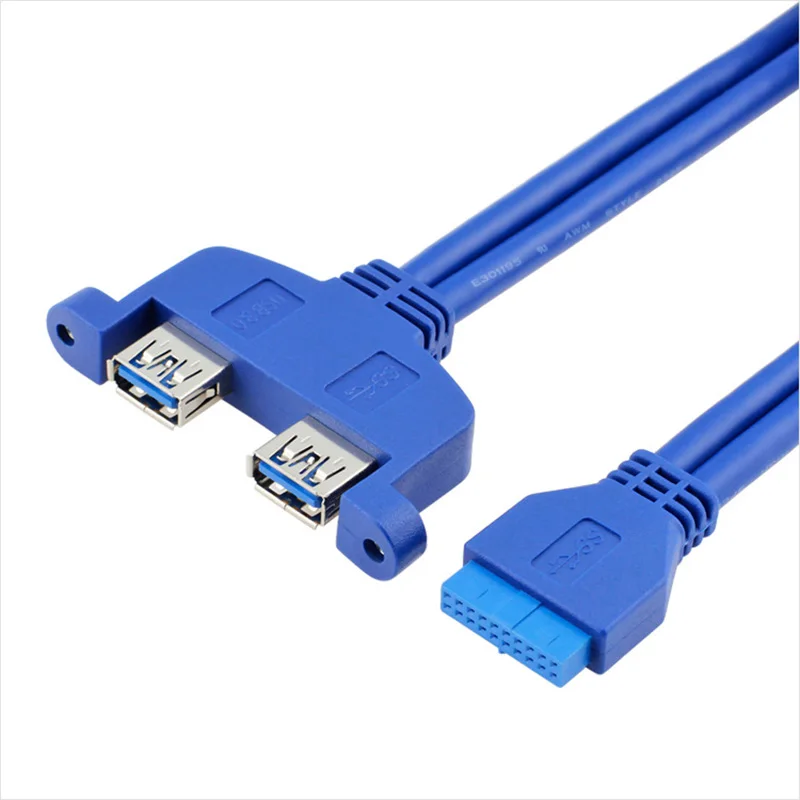 Кабель переходник с двумя портами USB 3 0 на материнскую плату 50 см|adapter cable|usb 3.0usb to usb