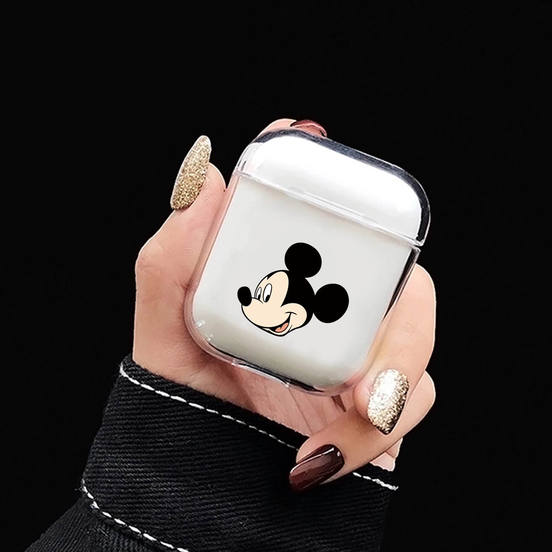Case For Airpods Case Cute Transparent Hard Wireless Bluetooth Earphone Case For Airpod Cover For Air Pods Cartoon Protector Box