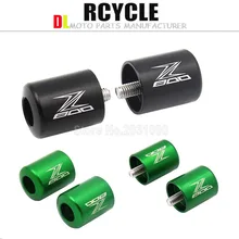 Для kawasaki z800 Мотоцикл с ЧПУ Алюминий заглушки для руля ручки ползунок заглушки аксессуары