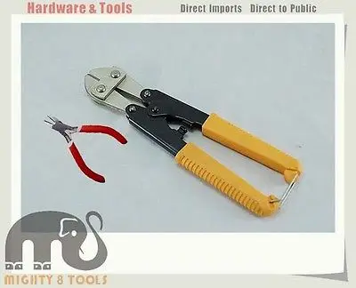 

8''/200mm Heavy Duty Mini Bolt Cutter Cable Wire Cutters+Gift Mini Diagonal Plier