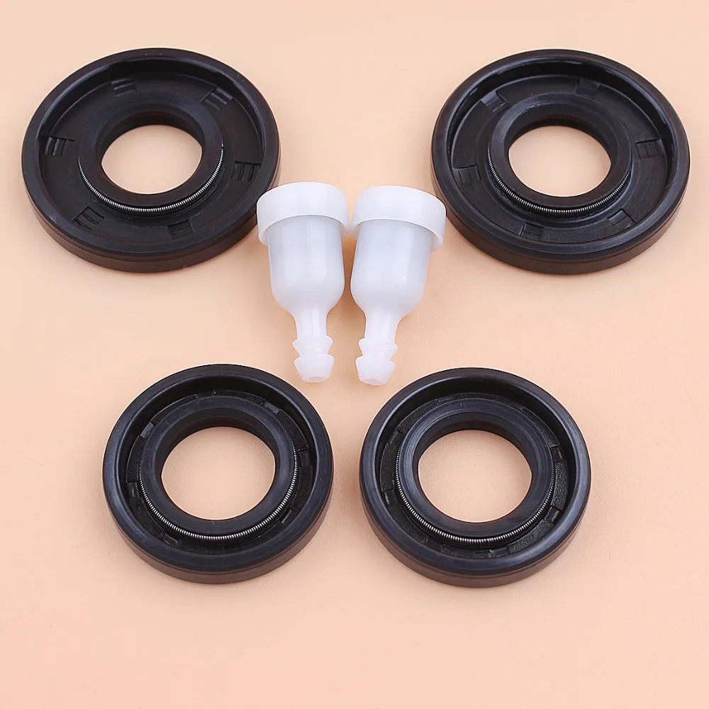 Crankcase Oil Seal Fuel Tank Vent Kit for Chinese Chainsaw 4500 5200 5800 45cc 52cc 58cc Gas Saws Spare Parts chainsaw parts kit fuel tank vent breather