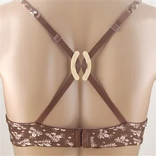 Невидимый бюстгальтер с эффектом пуш-Управление ремень клип h-образной формы застежка для бюстгальтера аксессуары Для женщин бретельки бюстгальтера