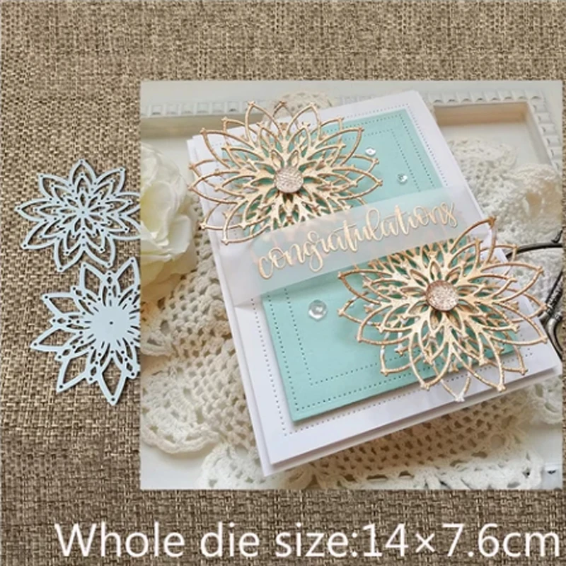 

Dazzling Lotus Flower Frame Metal Cutting Dies Stencils For DIY Scrapbooking Decoration Embossing Supplier Craft Die Cut 2019