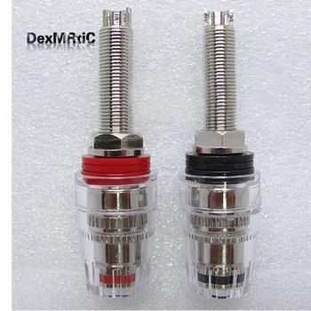

A pair Banana connector Nickel-plated copper Banana plug sockets Binding Post High quality