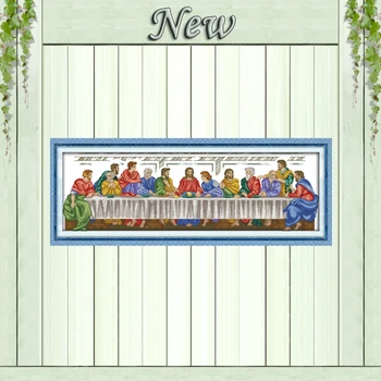 

The Last Supper,11CT Counted printed on Canvas DMC 14CT Cross Stitch Embroidery kit,DIY Needlework Set,Jesus Christian painting