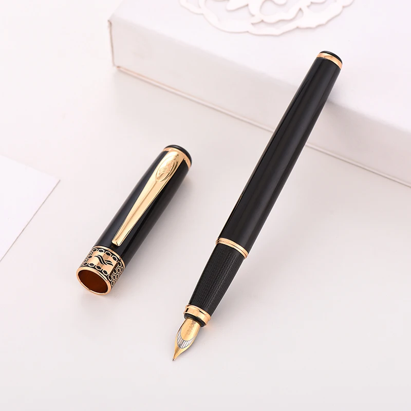 JINHAO159 авторучка канцелярская чернильная ручка Caneta каллиграфия ручка высокого качества в авторучке перо 0,5 мм 18KGP серебряный зажим Lamy