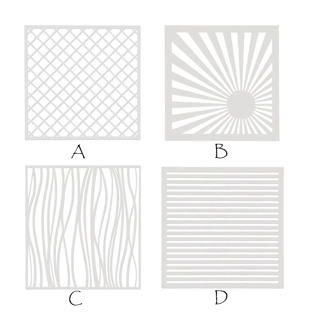 

2PCS DIY Wedding Party Cake Stencil Cake Spray Mold Decorating Print SugarCraft pastry nozzles-A4 Spray pattern
