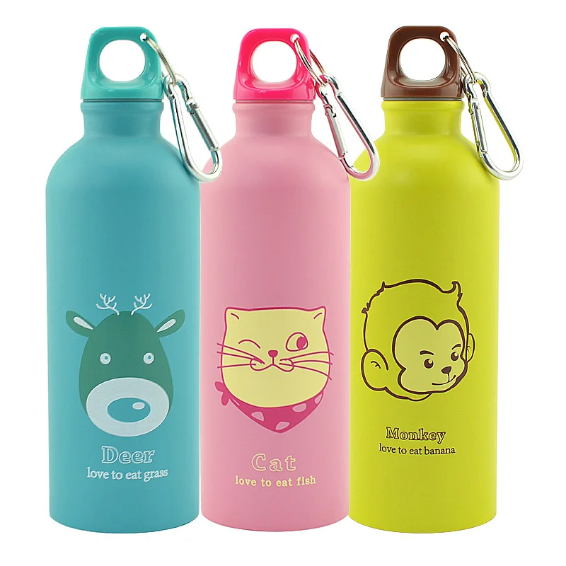 

Stainless Steel New 500ml Bottle Animals Portable Outdoor Sports Cycling Camping Bicycle School Kids Water Bottle Outdoor