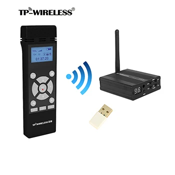 

TP-WIRELESS 2.4GHz Wireless Portable Microphone and Receiver System Audio Transmission for Lecturer,Conference and Classroom