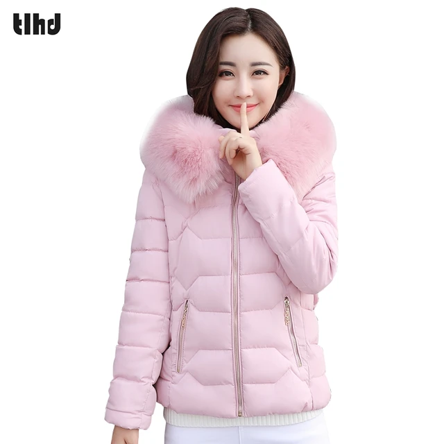 US $35.99 |TLHD Winter Jacke Frauen Schlank Dicken Warmen Stilvolle Kurze Jacke Mäntel Dame Mit Hoher Qualität Fell Kapuze Frauen Parkas in TLHD US $35.99 |TLHD Winter Jacke Frauen Schlank Dicken Warmen Stilvolle Kurze Jacke Mäntel Dame Mit Hoher Qualität Fell Kapuze Frauen Parkas in TLHD