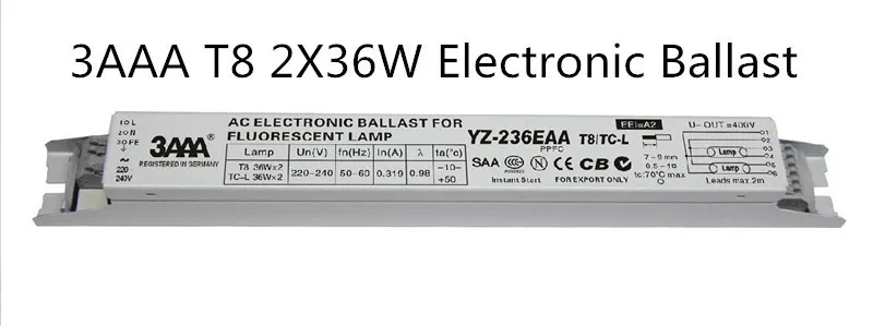 1 шт 3AAA YZ-236EAA 220-240 V 2x36 W 2x40 Вт L290D неоновая лампа/люминесцентная лампа T8 электронный балласт