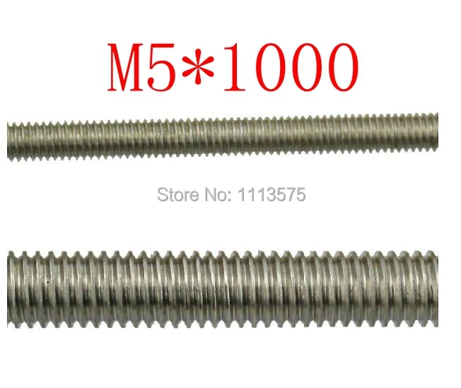 M5*1000mm 304,321,316 stainless steel thread bar,threaded rod nuts and