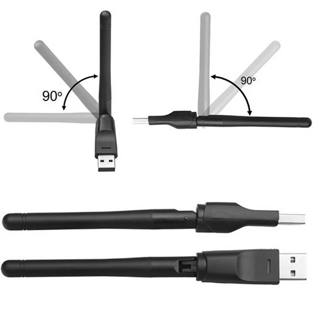 150 м USB 2,0 Wi-Fi Беспроводной сетевая карта RT5370 Core 802,11 b/g/n Антенна локальной сети адаптер с антенной для мобильных устройств на Планшетные ПК