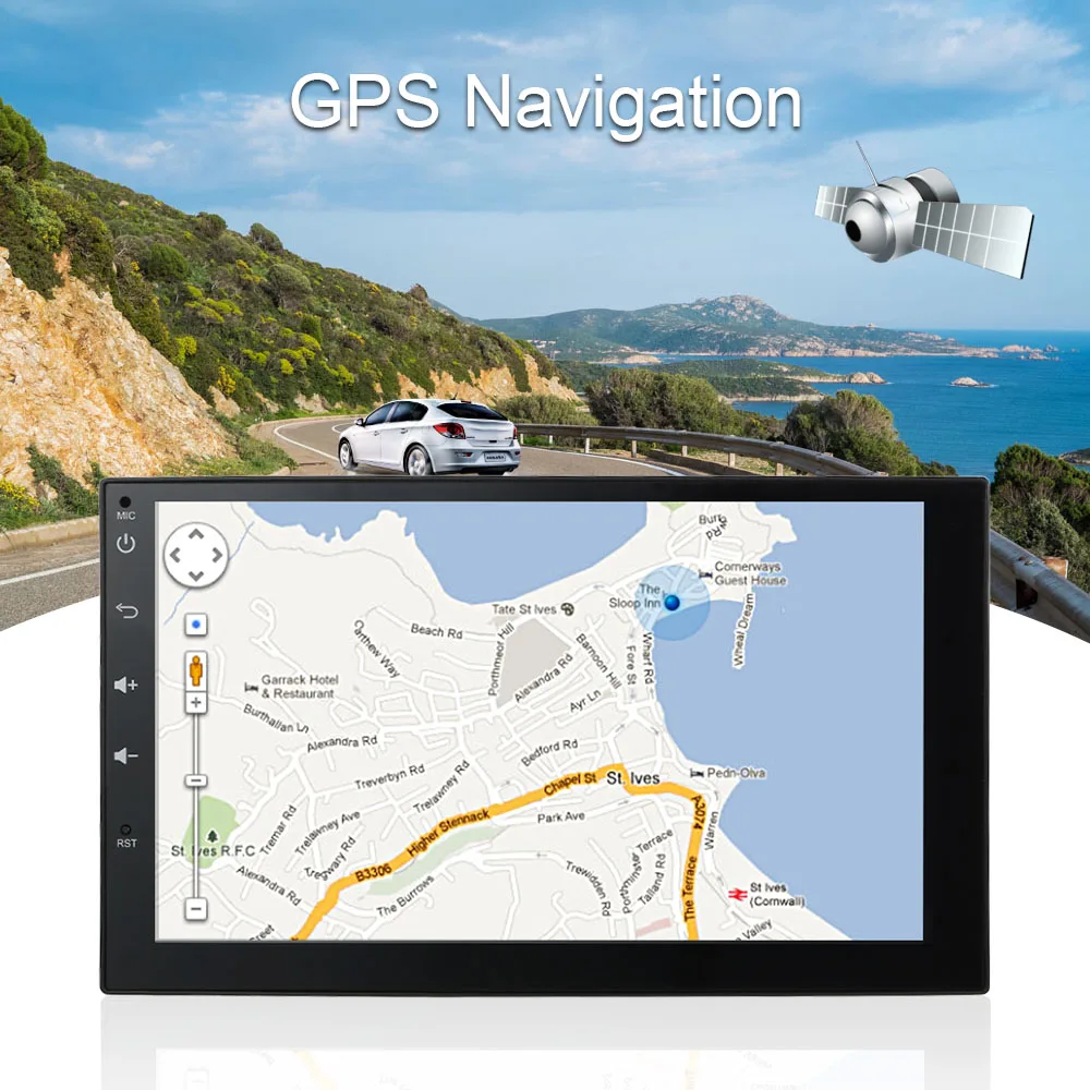 Автомагнитола 2 Din Android 5 1 7 дюймов Wi Fi GPS навигация|double din|2 din android 5.1din |
