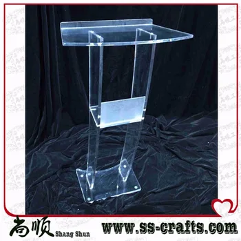 شراءعالية سلامة بتصميم عصري رخيصة واضحة الاكريليك منبر