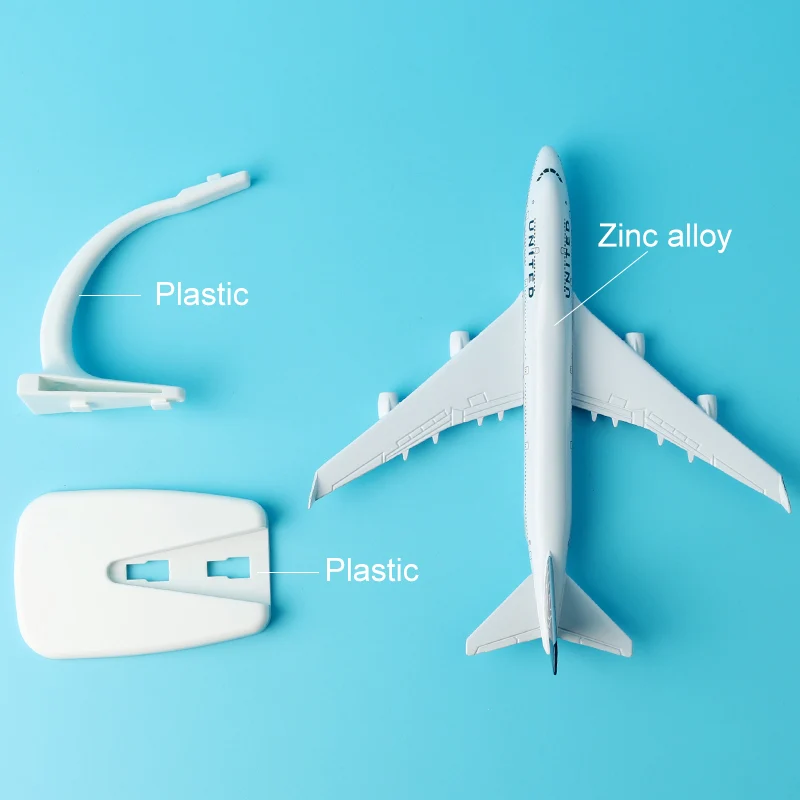 16 см Boeing 747 400 United Airline модель самолета сплава B747 авиационные модели Модель стенд