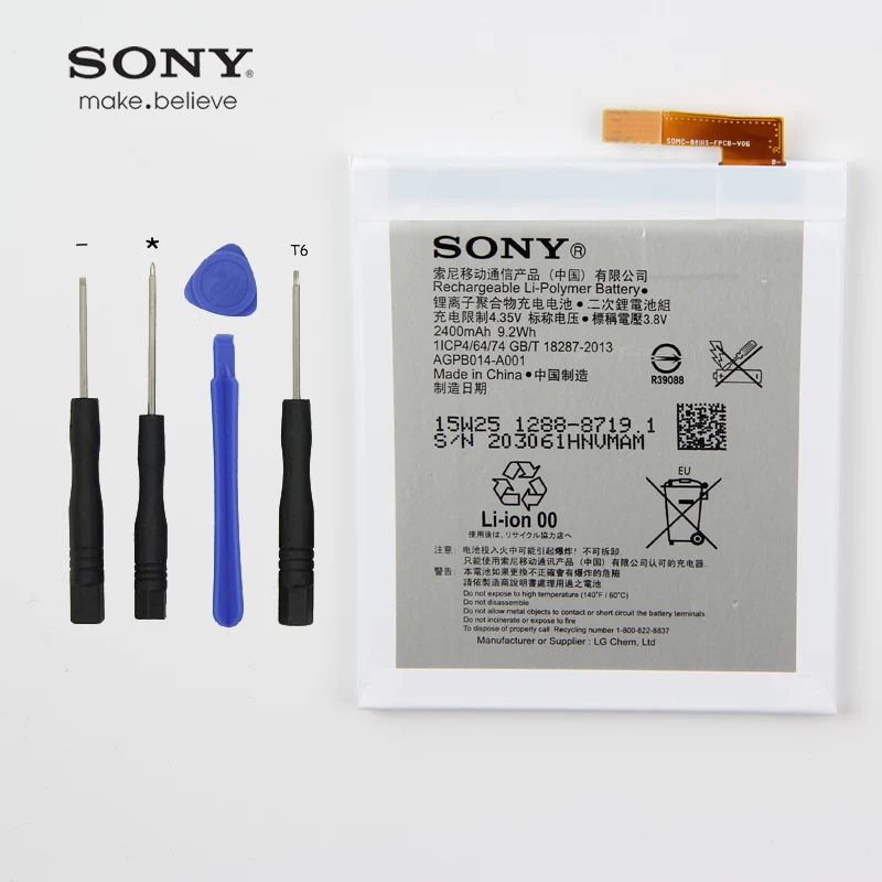 

Original Sony LIS1558ERPC Battery For Sony Xperia Xperia M4 Aqua E2333 E2353 E2303 2400mAh