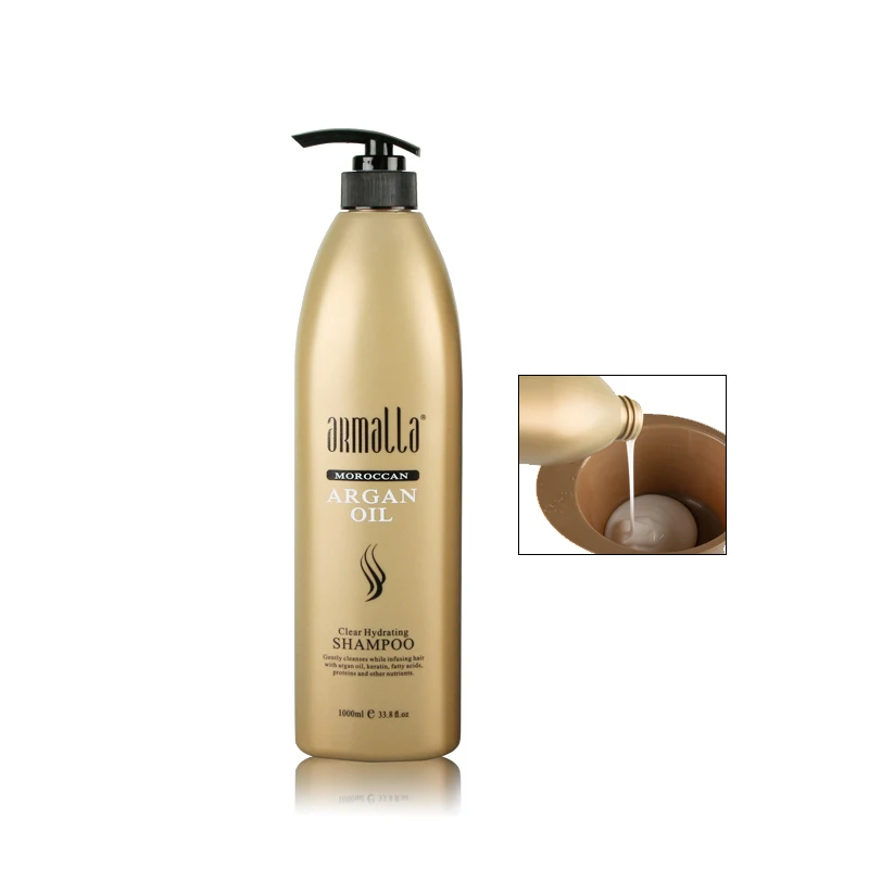 3 шт. Armalla Moroccan Clear Hydrating 1000 мл Профессиональный Шампунь и Кондиционер для волос + 500