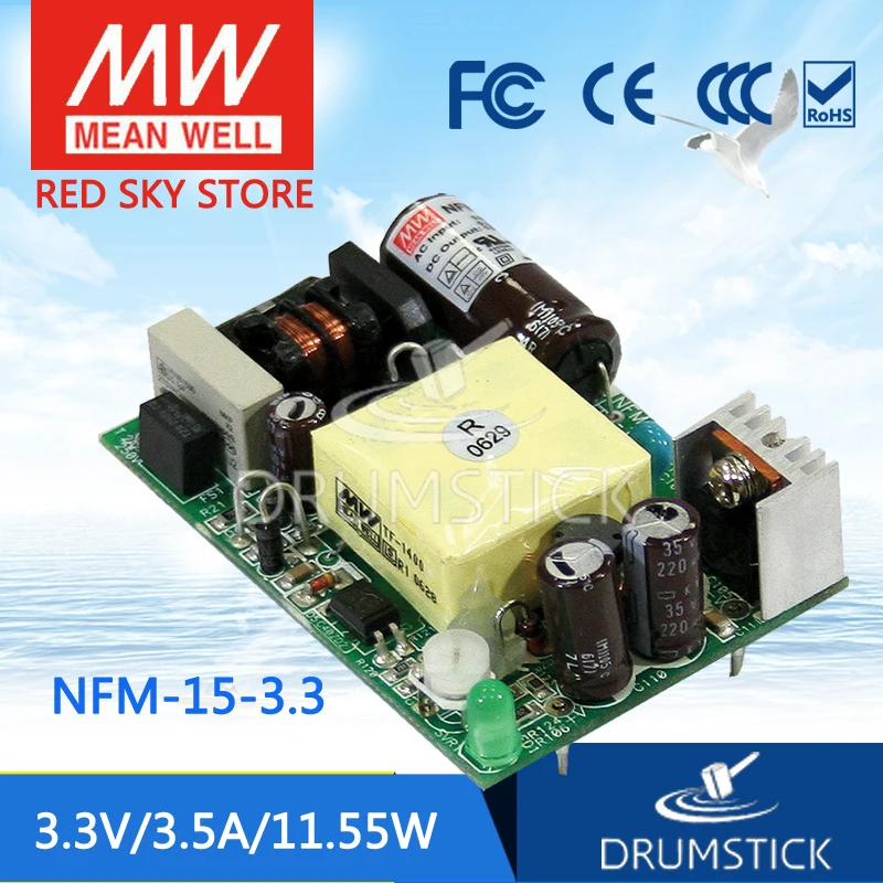 

MEAN WELL NFM-15-3.3 3.3V 3.5A meanwell NFM-15 3.3V 11.55W Switching Power Supply