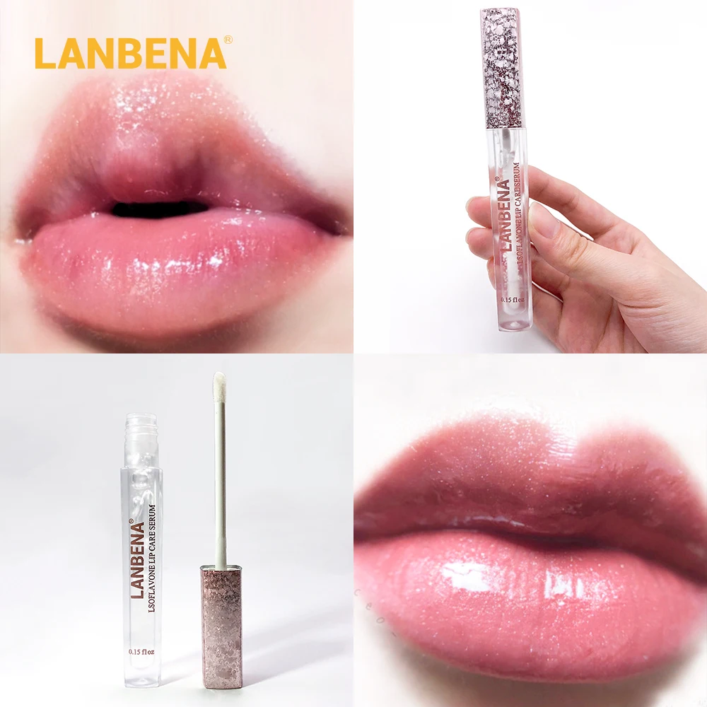 

LANBENA Lip Care Serum Plumper Lip Mask Increase Elasticity Reduce Fine Lines Repairing Moisturizing Beauty plump Lip tool