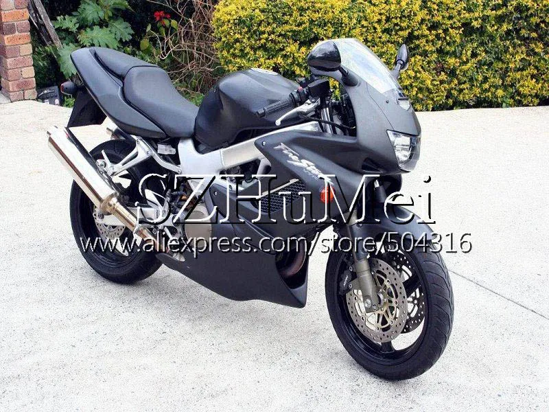 Комплект для HONDA SuperHawk VTR1000F глянцевый черный 97 98 99 00 01 108SH. 4 VTR1000 F VTR 1000F 1000 F 1997 1998 1999 2000 2001 обтекатель - Цвет: No.  19 Matte black