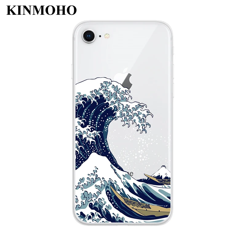 KINMOHO Japan The Great Wave off Kanagawa чехлы для телефонов Чехол iPhone 7 6 6S 8 Plus X XR XS MAX 5S SE 5 Capinha Capa Funda