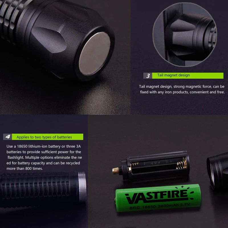 Red LED Magnetic Battery Operated Strobe Light Multiple Colors Available