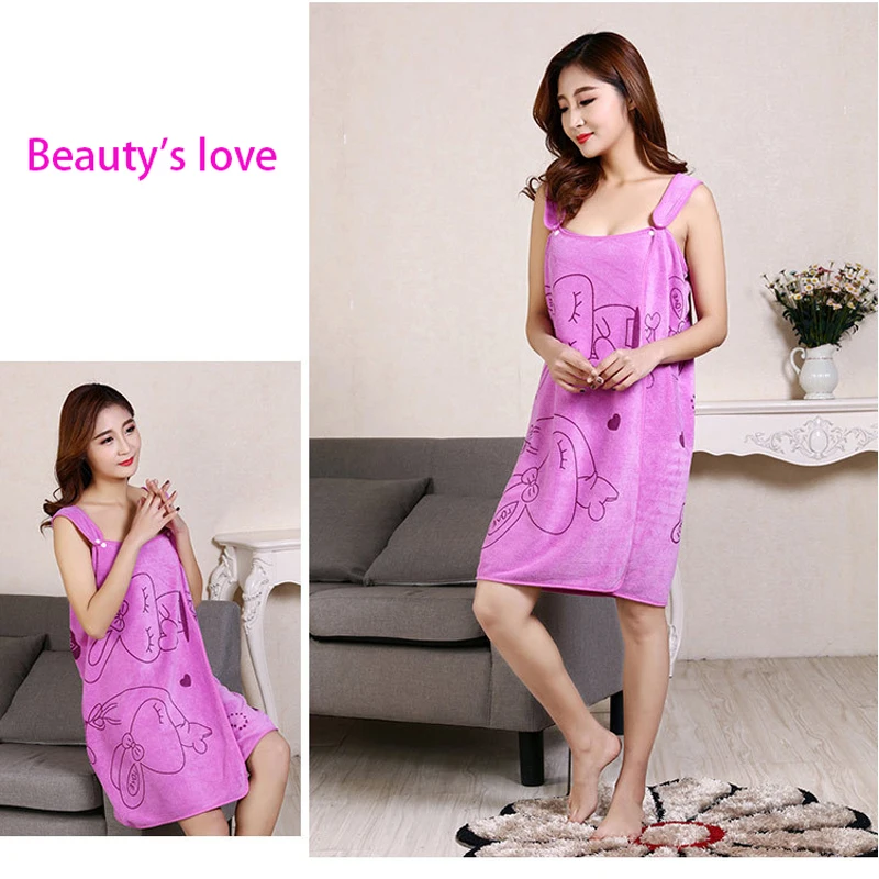

2019 Micro fiber soft bath towel fashionable women sexy wearable quick dry magic beach bathrobe Spa bathrobe sexy bath skirt