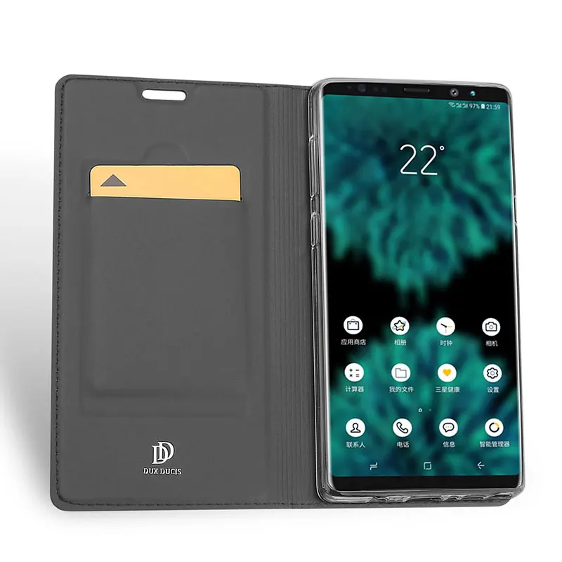 

DUX DUCIS Flip Leather Case for Samsung Galaxy Note 10 9 Stand Book Wallet Cover for Samsung Note9 S8 S9 S10 Plus 5G Phone Coque