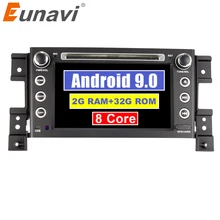 Eunavi ips Android 9,0 автомобильный dvd для Suzuki Grand Vitara 2005-2012 мультимедиа головное устройство gps радио gps плеер стерео gps навигация