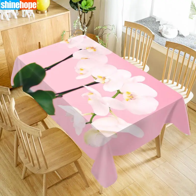 1 шт. 3D Свадебная скатерть букет скатерть цветы Орхидея скатерть день рождения ужин для украшения дома - Цвет: tablecloths 2