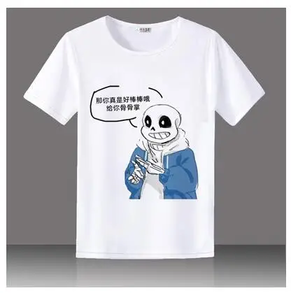 Повседневная футболка высокого качества в стиле унисекс с героями мультфильма «Аниме»; футболка с надписью «Undertale Frisk Toriel Sans Papyrus»; футболка; Топ - Цвет: 9